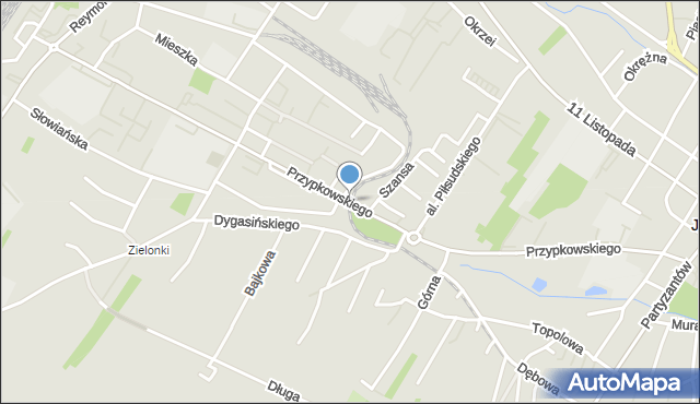 Jędrzejów, Przypkowskiego Feliksa, mapa Jędrzejów