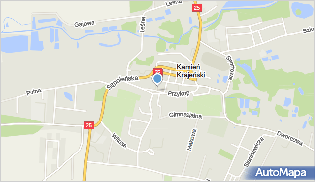 Kamień Krajeński, Przykop, mapa Kamień Krajeński