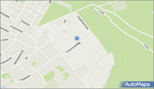 Karczew powiat otwocki, Przemysłowa, mapa Karczew powiat otwocki