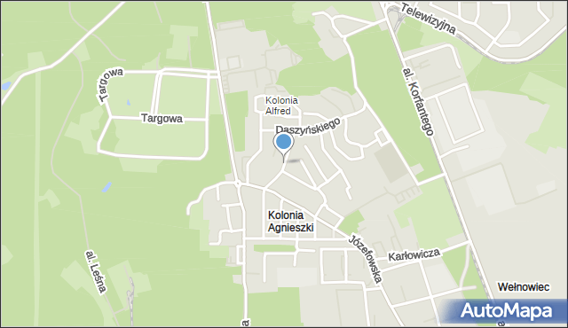 Katowice, Promienna, mapa Katowic