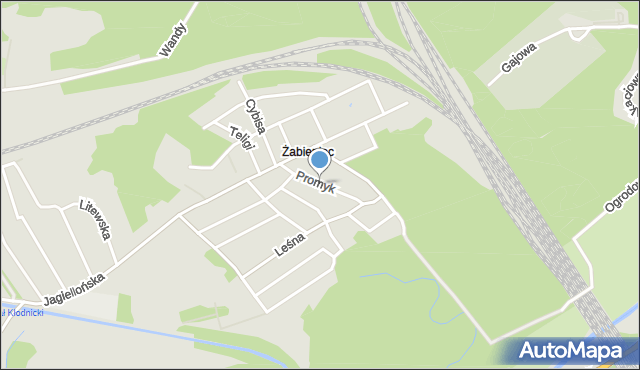 Kędzierzyn-Koźle, Promyk, mapa Kędzierzyna-Koźle