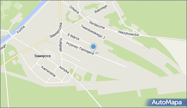 Kędzierzyn-Koźle, Przerwy-Tetmajera Kazimierza, mapa Kędzierzyna-Koźle