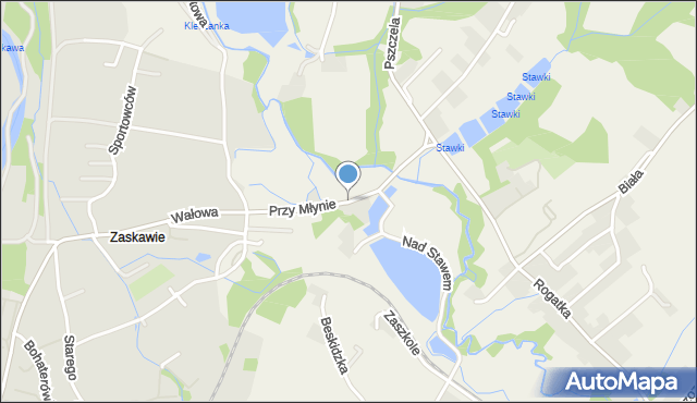 Klecza Dolna, Przy Młynie, mapa Klecza Dolna
