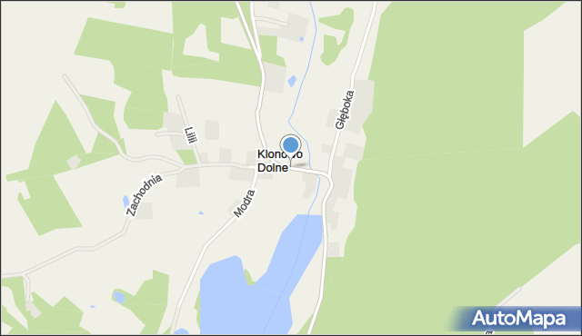 Klonowo Dolne, Przywidzka, mapa Klonowo Dolne