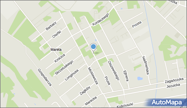 Kobyłka, Prusa Bolesława, mapa Kobyłka