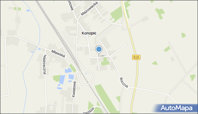 Konopki gmina Stupsk, Przemysłowa, mapa Konopki gmina Stupsk