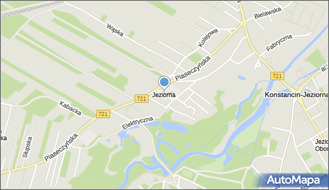 Konstancin-Jeziorna, Przeskok, mapa Konstancin-Jeziorna