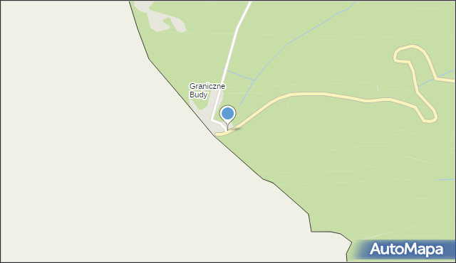 Kowary powiat karkonoski, Przełęcz Okraj-Pomezni Boudy, mapa Kowary powiat karkonoski