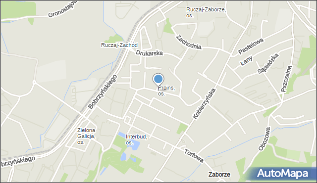 Kraków, Przemiarki, mapa Krakowa