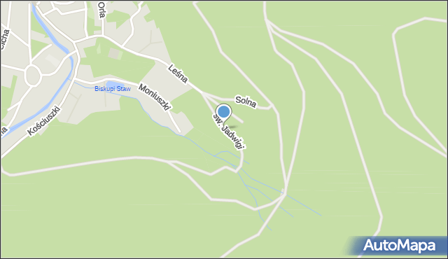Lądek-Zdrój, Promenada św. Jadwigi, mapa Lądek-Zdrój