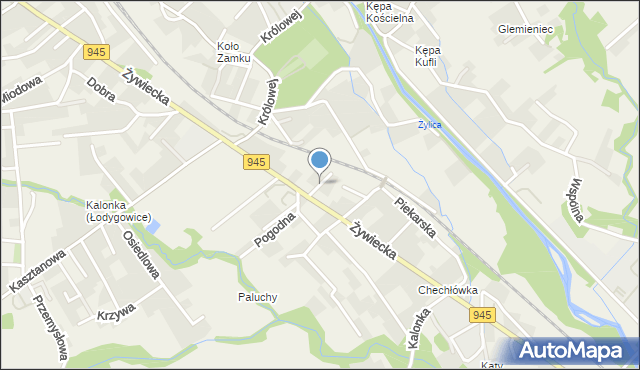 Łodygowice powiat żywiecki, Prosta, mapa Łodygowice powiat żywiecki