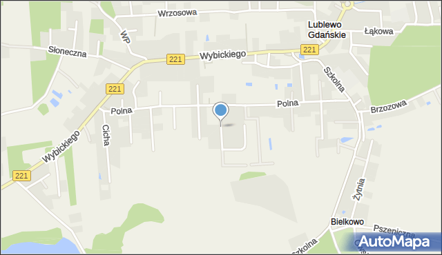 Lublewo Gdańskie, Przyjazna, mapa Lublewo Gdańskie