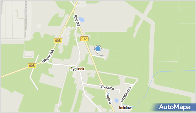 Miasteczko Śląskie, Przyjaźni, mapa Miasteczko Śląskie