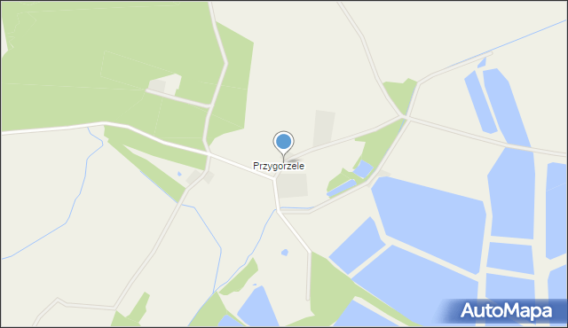 Miejsce gmina Świerczów, Przygorzele, mapa Miejsce gmina Świerczów
