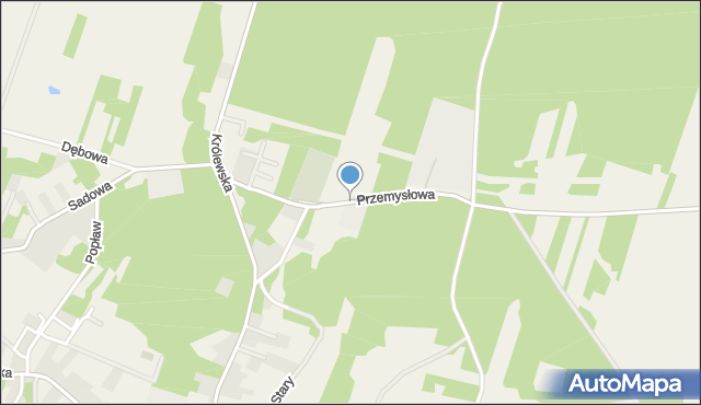 Mielnik powiat siemiatycki, Przemysłowa, mapa Mielnik powiat siemiatycki