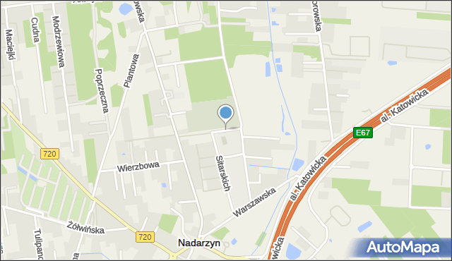 Nadarzyn powiat pruszkowski, Przejazdowa, mapa Nadarzyn powiat pruszkowski