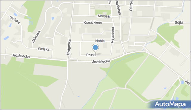 Niemcz, Prusa Bolesława, mapa Niemcz