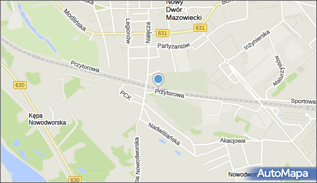 Nowy Dwór Mazowiecki, Przytorowa, mapa Nowy Dwór Mazowiecki