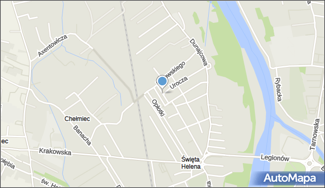 Nowy Sącz, Prosta, mapa Nowego Sącza
