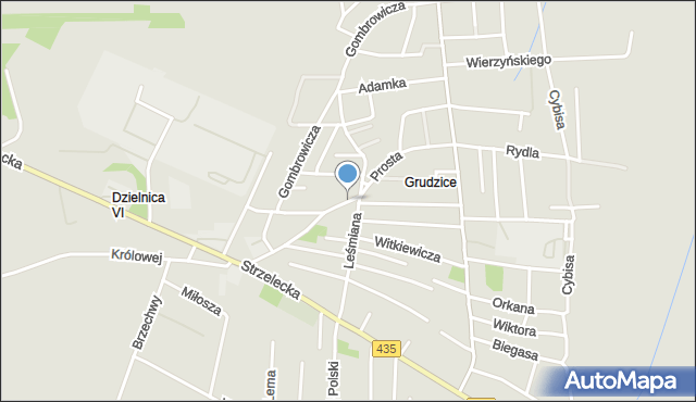 Opole, Prosta, mapa Opola