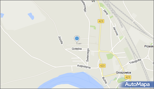 Opole, Przedpole, mapa Opola