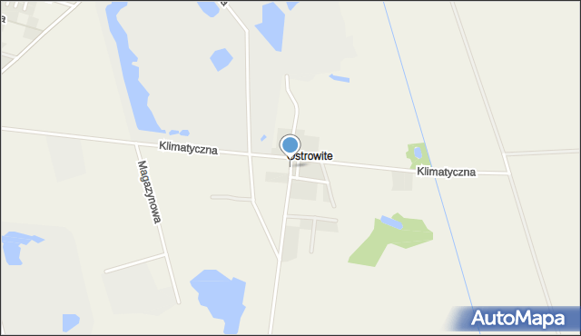 Ostrowite gmina Pszczółki, Przemysłowa, mapa Ostrowite gmina Pszczółki
