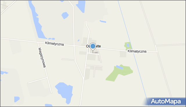 Ostrowite gmina Pszczółki, Przyjazna, mapa Ostrowite gmina Pszczółki