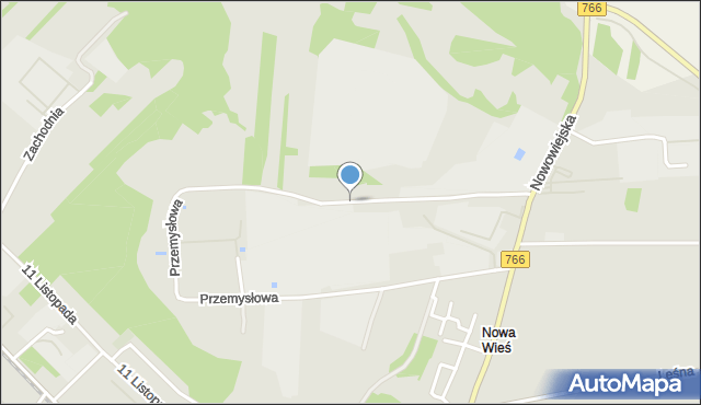 Pińczów, Przemysłowa, mapa Pińczów