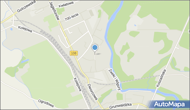 Płoty powiat gryficki, Prusa Bolesława, mapa Płoty powiat gryficki
