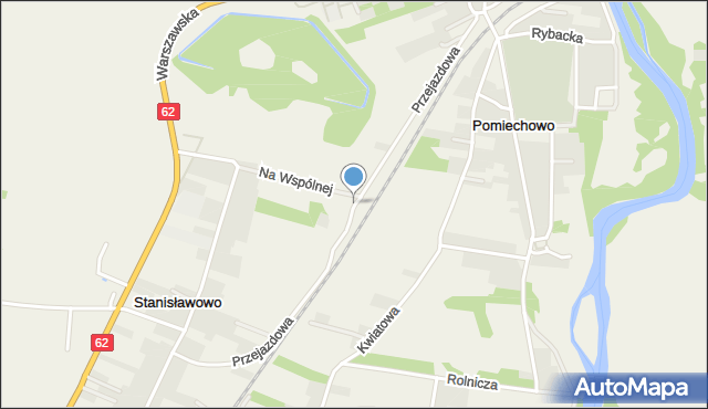 Pomiechówek, Przejazdowa, mapa Pomiechówek