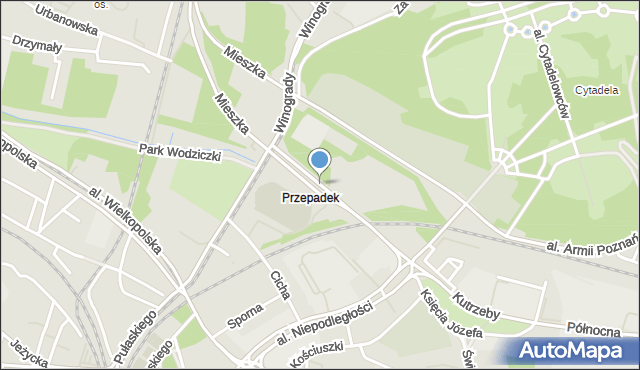 Poznań, Przepadek, mapa Poznania