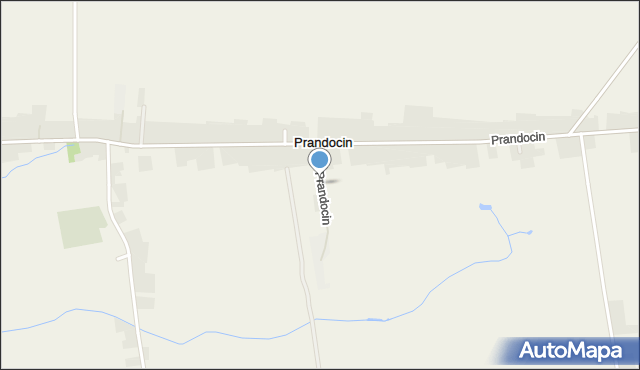 Prandocin gmina Słomniki, Prandocin, mapa Prandocin gmina Słomniki