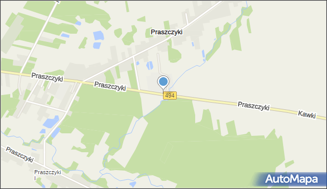 Praszczyki, Praszczyki, mapa Praszczyki
