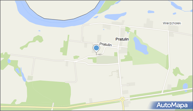 Pratulin, Pratulin, mapa Pratulin