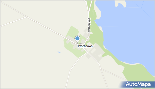 Próchnowo gmina Mirosławiec, Próchnowo, mapa Próchnowo gmina Mirosławiec