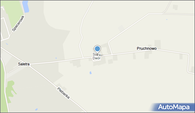 Pruchnowo gmina Radziejów, Pruchnowo, mapa Pruchnowo gmina Radziejów