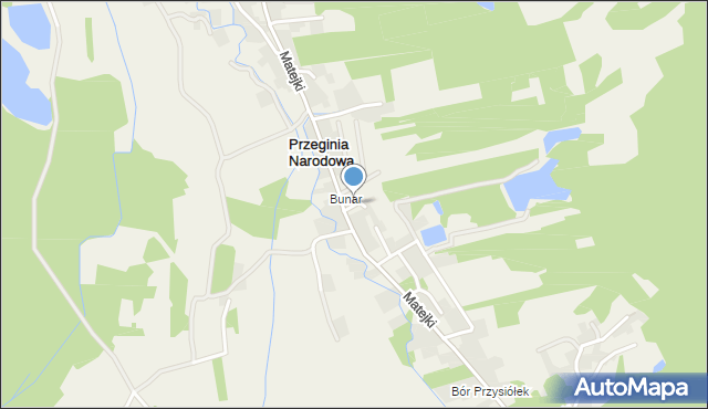 Przeginia Narodowa, Przeginia Narodowa, mapa Przeginia Narodowa