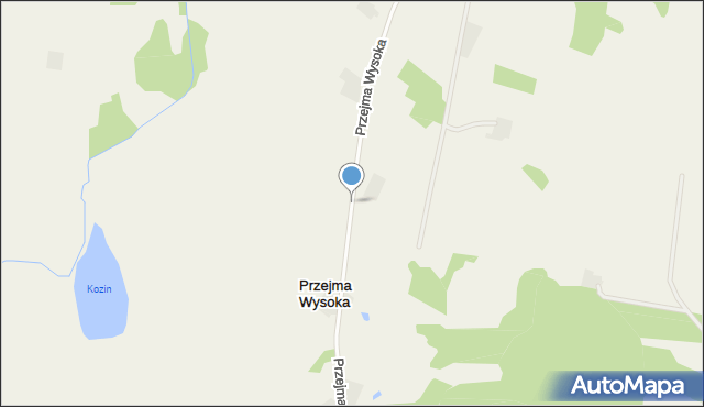 Przejma Wysoka, Przejma Wysoka, mapa Przejma Wysoka