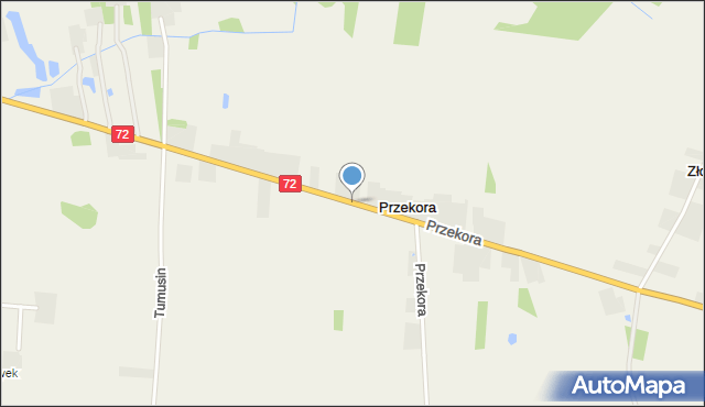 Przekora, Przekora, mapa Przekora