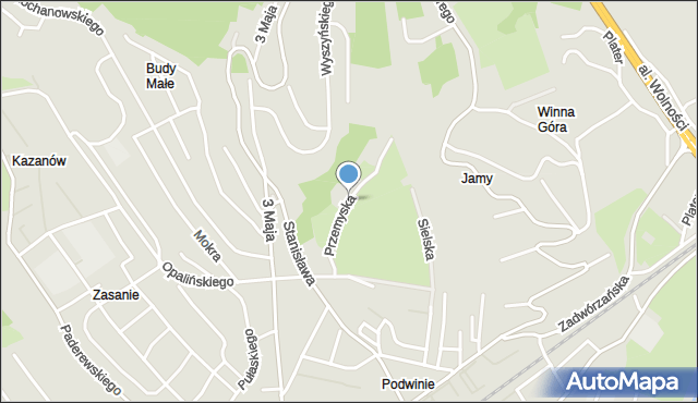 Przemyśl, Przemyska, mapa Przemyśla