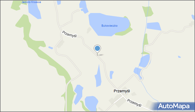 Przemyśl gmina Sieraków, Przemyśl, mapa Przemyśl gmina Sieraków