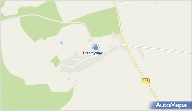Przemysław gmina Resko, Przemysław, mapa Przemysław gmina Resko