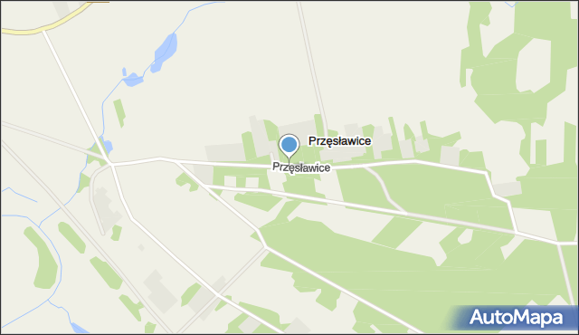 Przęsławice gmina Brochów, Przęsławice, mapa Przęsławice gmina Brochów