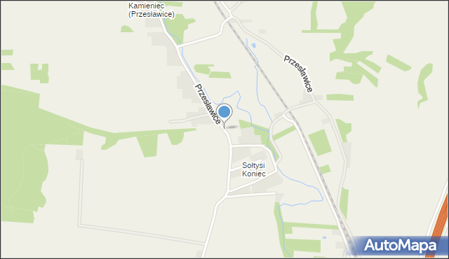 Przesławice gmina Miechów, Przesławice, mapa Przesławice gmina Miechów