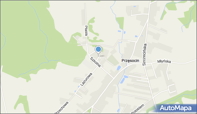 Przęsocin, Przęsocin, mapa Przęsocin