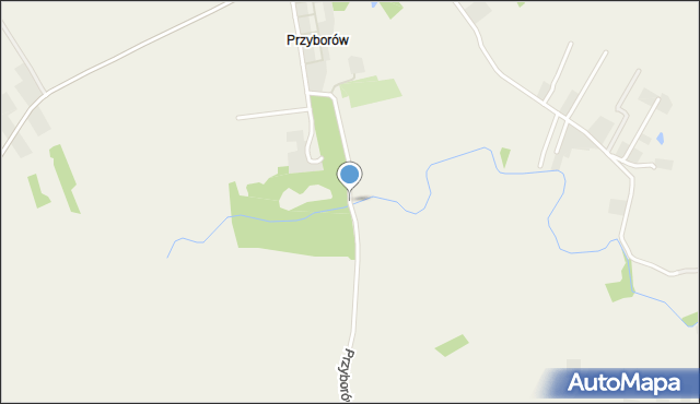 Przyborów gmina Czarna, Przyborów, mapa Przyborów gmina Czarna