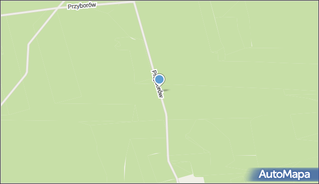 Przyborów gmina Nowa Sól, Przyborów, mapa Przyborów gmina Nowa Sól