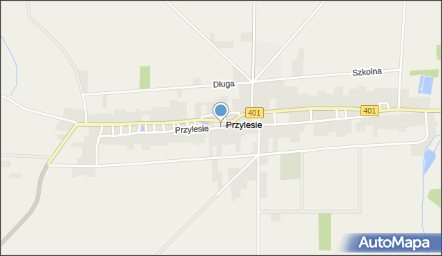 Przylesie gmina Olszanka, Przylesie, mapa Przylesie gmina Olszanka