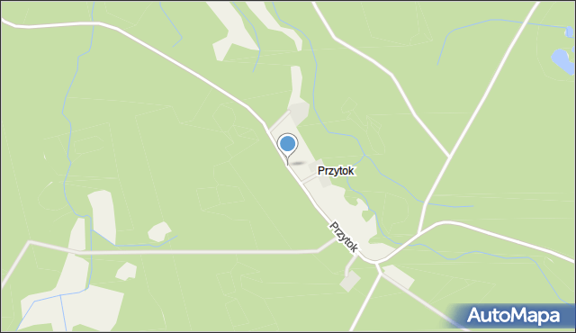 Przytok gmina Sianów, Przytok, mapa Przytok gmina Sianów