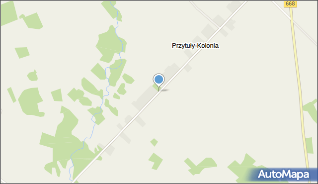 Przytuły-Kolonia, Przytuły-Kolonia, mapa Przytuły-Kolonia